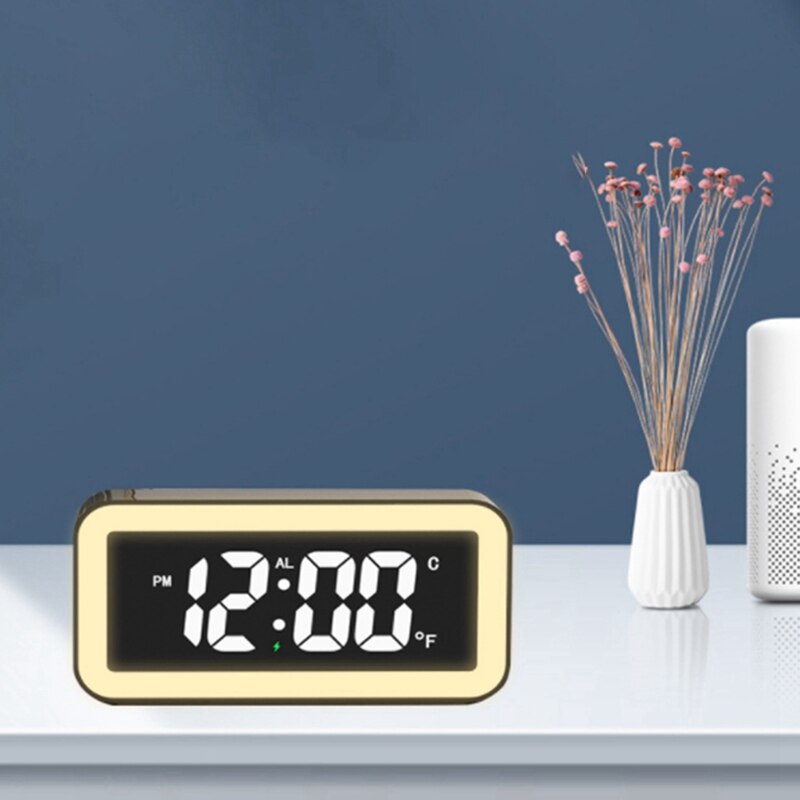 Multifunctional Mirror Digital Clock LED Mirror Clock Makeup Mirror Alarm Clock Electronic Alarm Clock