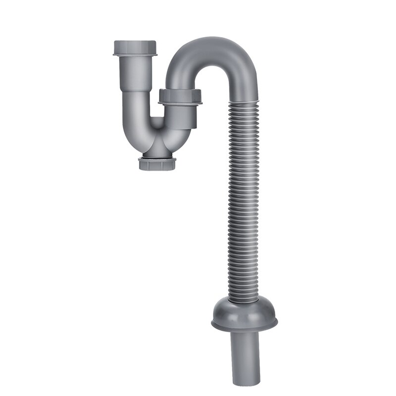 Abs Wastafel Afvoer Slang 32Mm Universele Flexibele Tubing Aanrecht S-Bocht Deodorant Downpipe Badkamer Sanitair Slang Accessoires