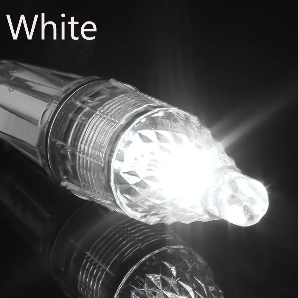 Onderwater LED Lokken Licht 12/17 cm Waterdicht Vissen Licht Kleurrijke Flash LED Aas Lamp Vissen Gereedschap, zonder Batterij: WHITE / 0-5W