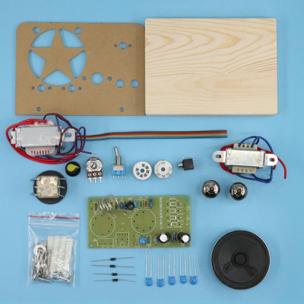 Gallbladder radio frequency modulation kits, FM two lamp, super regeneration electron tube, 6J1+6J1 drive horn