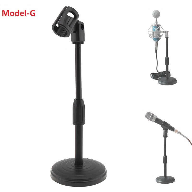Black NB-35 Microphone Scissor Arm Stand Mic Clip Holder with Desktop Alloy Base Clampfor KTV / Studio Microphone accessories: Model-G