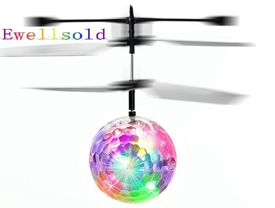 Raden Inductie Fly Flash Bal Speelgoed Afstandsbediening RC Helicopter Vliegende Quadcopter Drone Kids Speelgoed Fee Pop Beste