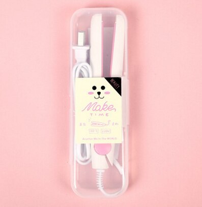 At Cute Mini Flat Iron Ceramic Hair Straightener Small Cartoon Hair Curling iron Travel straightening Tools: 11
