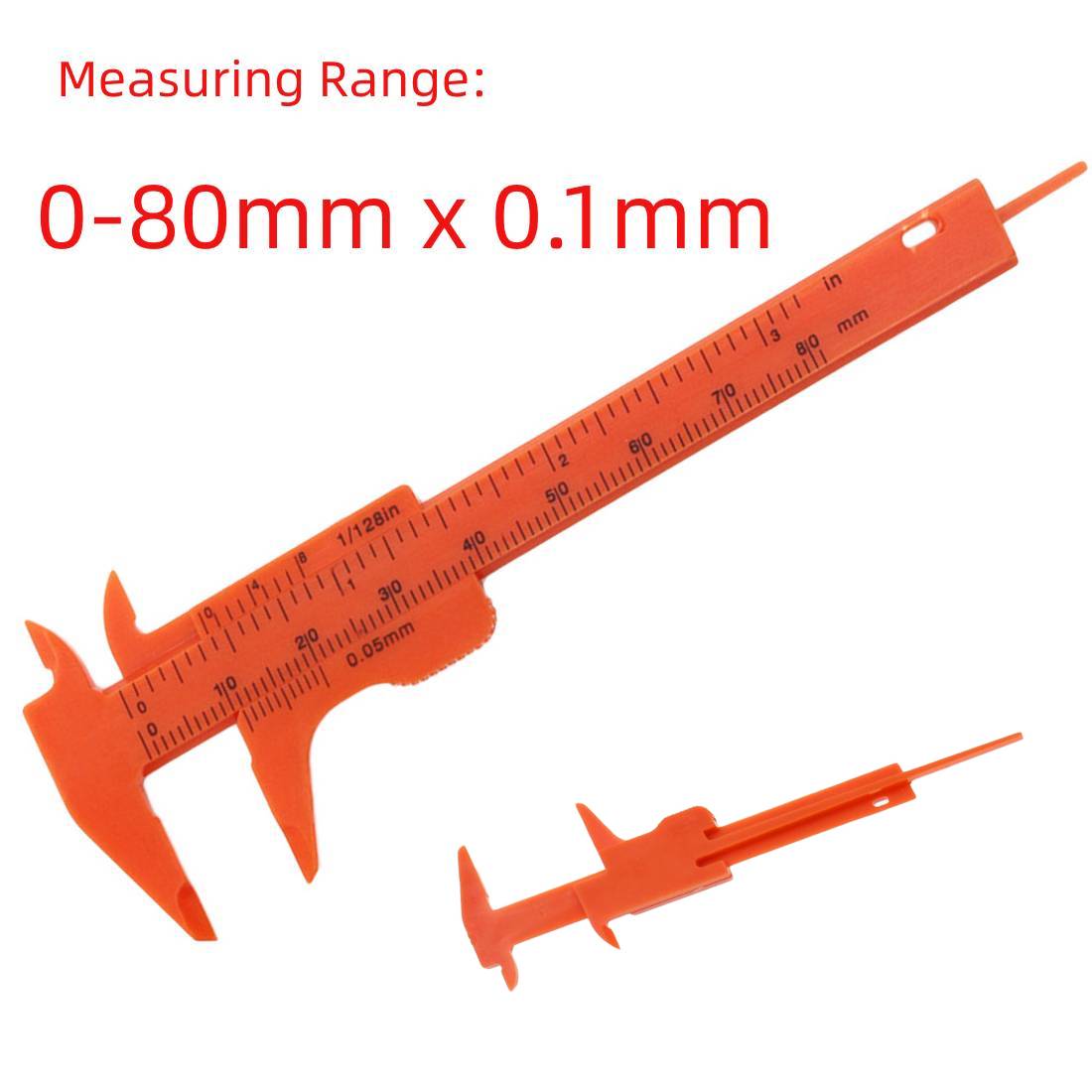 0-150mm/ 0-80mm regel skala plast vernier skyvelære måling student mini verktøy linjal til dybde / høyde / turnuskandidat / ekstern