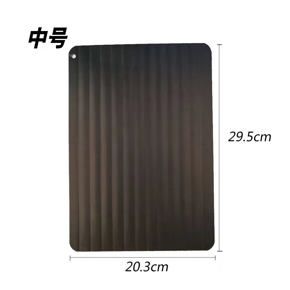 1 stks Aluminium Snelle Ontdooibak Snel Ontdooien Koude Biefstuk Vis Fruit Vlees Voedsel Ontdooibord Huishoudelijke Keuken Gereedschap: Light Grey