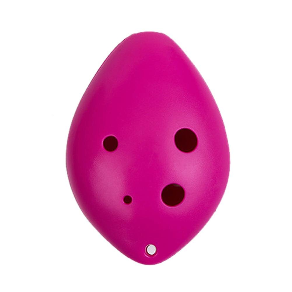 6 Holes Plastic Treble C Ocarina Kids Musical Instrument for Musical Instruments Orchestral Instrument equipment: Rose Red