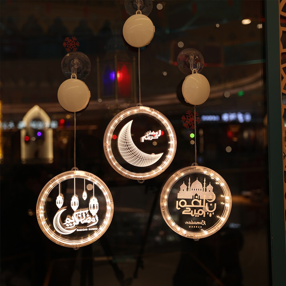 Lanterne Led pour décoration islamique du Ramadan Mubarak, luminaire décoratif d'intérieur, idéal comme