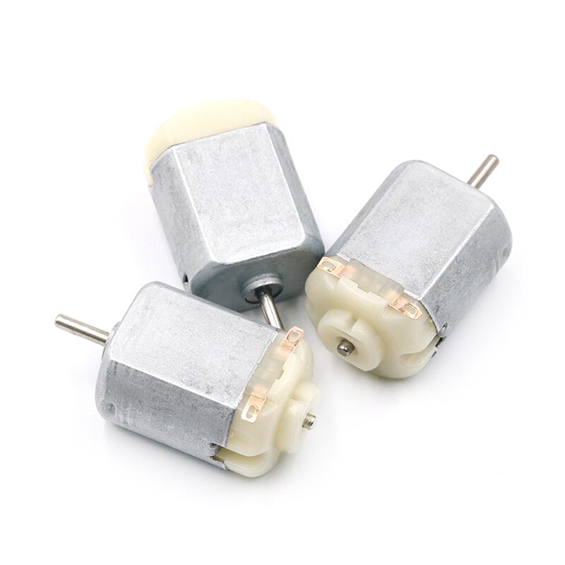 Micro Mini Motor DC para Juguetes DIY, MOTOR de coche inteligente para Arduino, 3V, 0.2A, 12000RPM, 65Gcm, 5 uds.