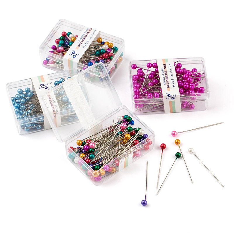 100PCS edelstahl schneiderin pins bunte ball köpfe nadeln Einfach Schmuck Machen Werkzeuge perlen pins für schmuck, die DIY