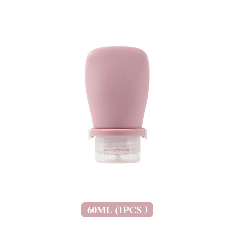 30/60/90ml Silicone Travel Bottles Leak Proof Squeezable Refillable Containers Cosmetic Tube for Lotion Soap Liquids Bottling: plum