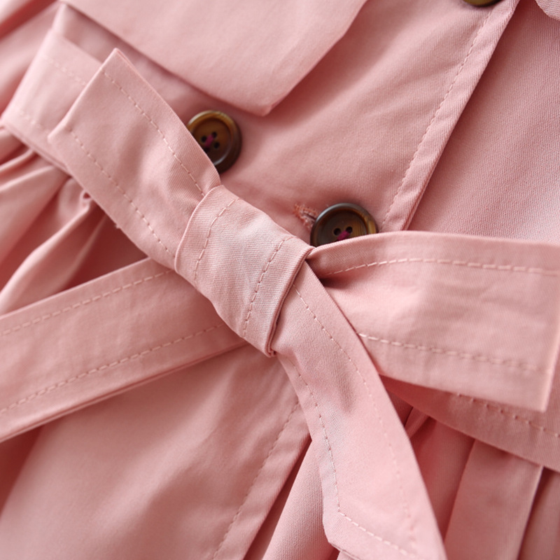 Anorak de primavera para niños, gabardina rosa para niñas, Ropa para Niñas, gabardina, abrigo de manga larga para niñas pequeñas