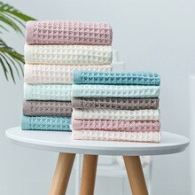 100% Cotton Hand Towels for Adults Plaid Hand Towel Face Care Magic Bathroom Sport Waffle Towel 34 X 74 CM