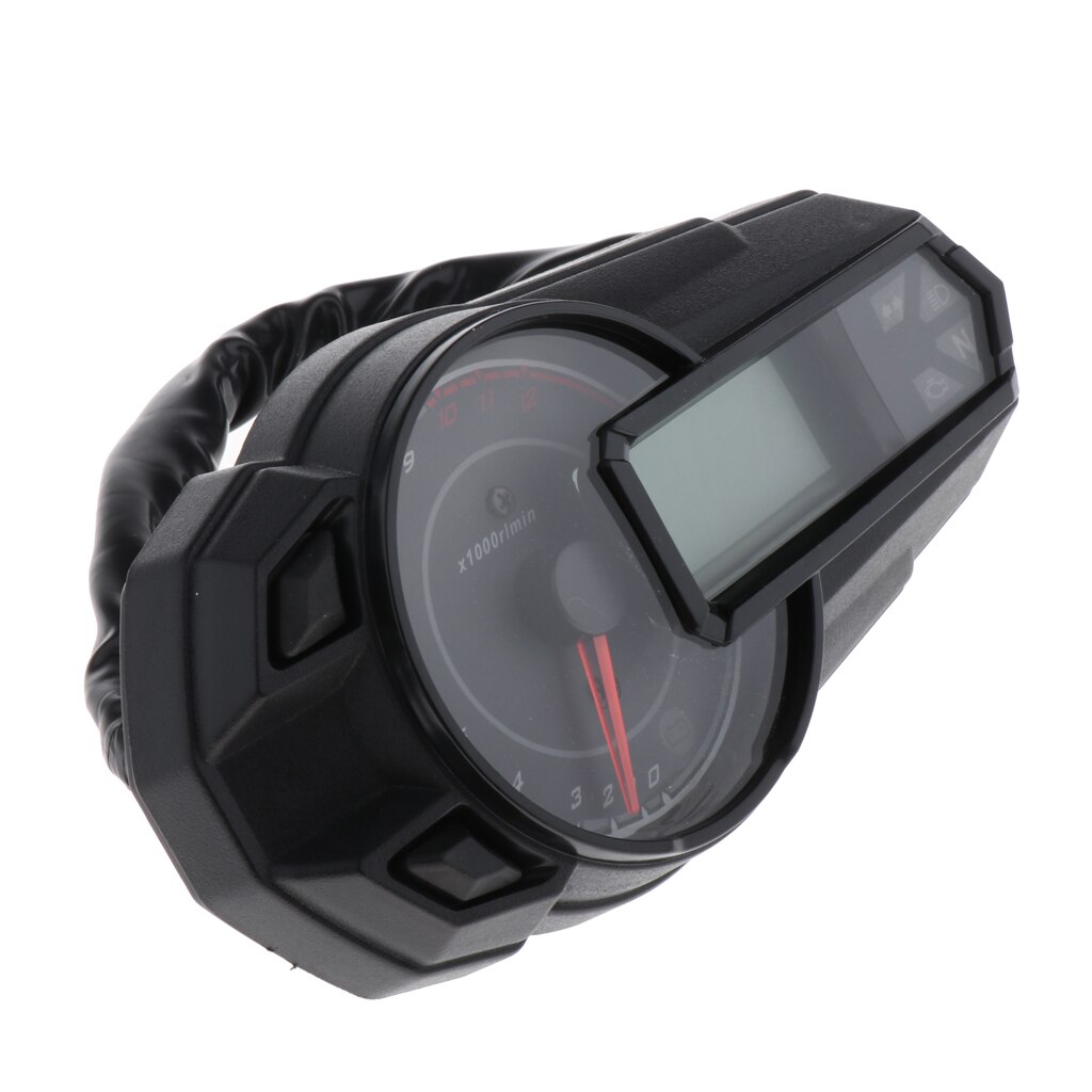 LED Backlight Motorcycle Speedometer Odometer Tachometer, Kmh MUniversal Motorcycle Speedometer Sensor