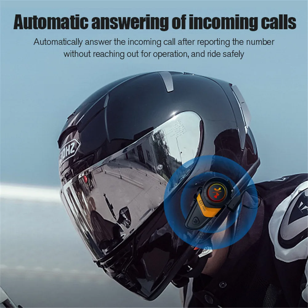 1/2x lx3 Bluetooth-Gegensprechanlage Motorrad Helm Bluetooth-Headset 2 Fahrer inter com unica dor Moto inter Telefon Headset kabellos BT 5,0