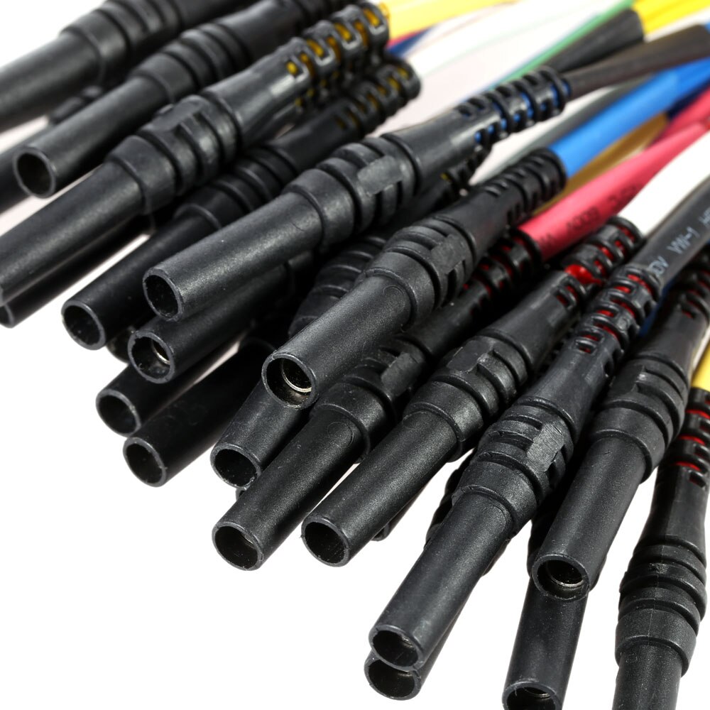 Hantek – câbles de Diagnostic universels pour Oscilloscope automobile, 4 tailles, HT306, 6 voies, 0.6mm, 1.5mm, 2.3mm et 2.8mm