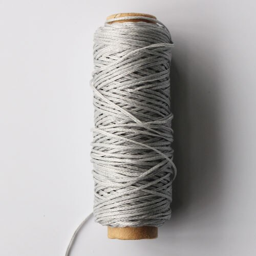 150D Lederen Gewaxt Draad Koord Leer Ambacht, 1Mm Diameter String Katoen Lijn Draad Lederen Stitching Tool Diy Materiaal 50Meter: light gray thread