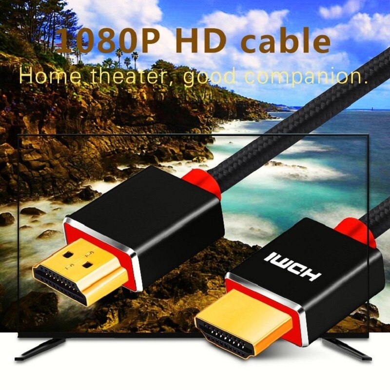 Lungfish HDMI Cable High speed 1080P 3D gold plated cable hdmi for HDTV XBOX PS3 Laptop computer cable 1m 2m 3m 5m 10m 15m 20m