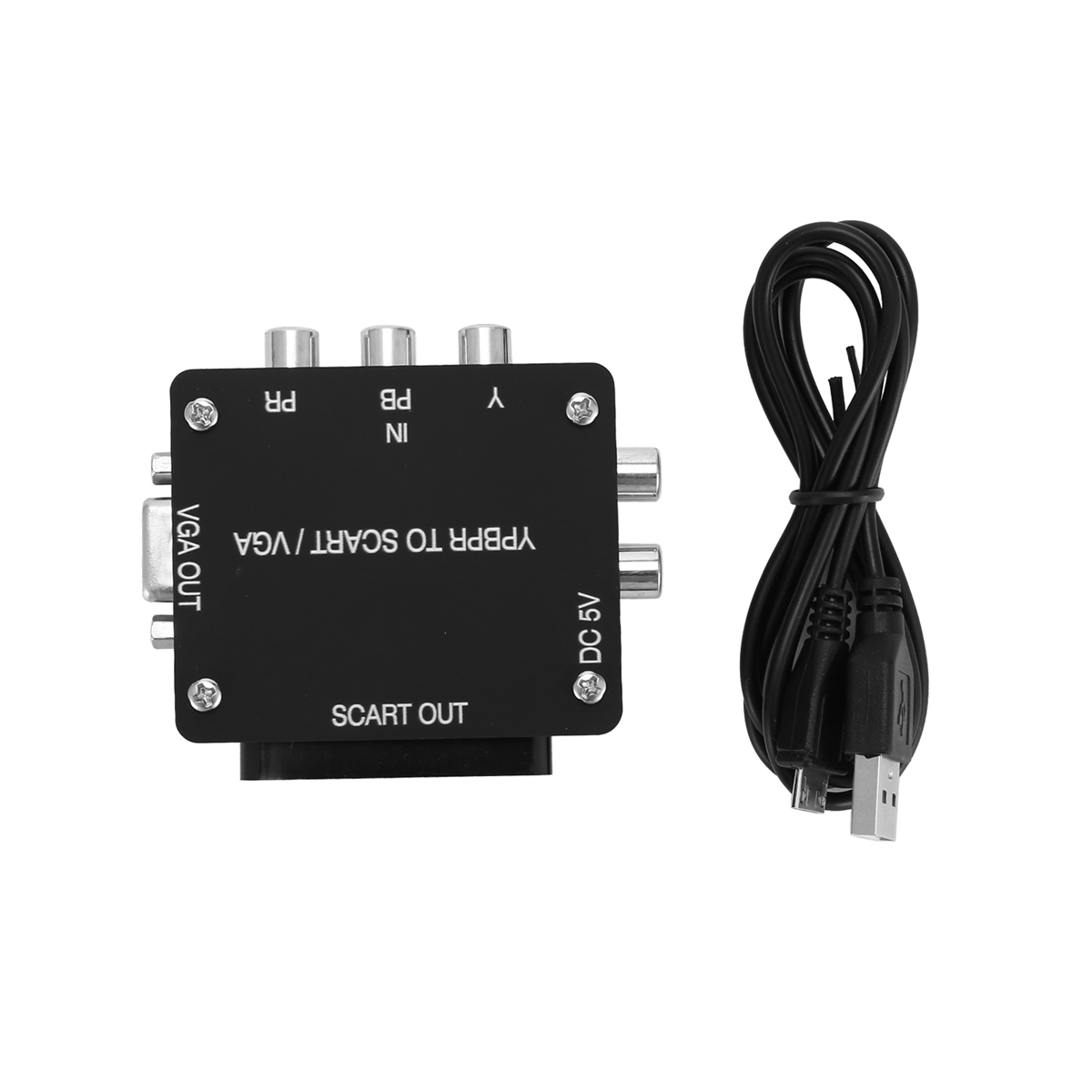 YUV TO RGBS YPBPR to SCART YPBPR TO VGA Component Transcoder Converter Game Console, RGBS to Color Difference ComponentM13K