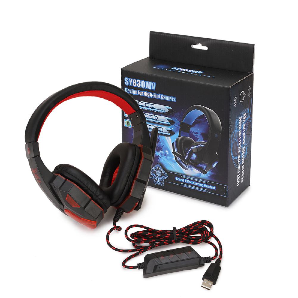 HobbyLane Gaming Headphones - USB 5.1 Stereo, Foldable Headset with Mic, Active Noise Cancelling for PC Gamers
