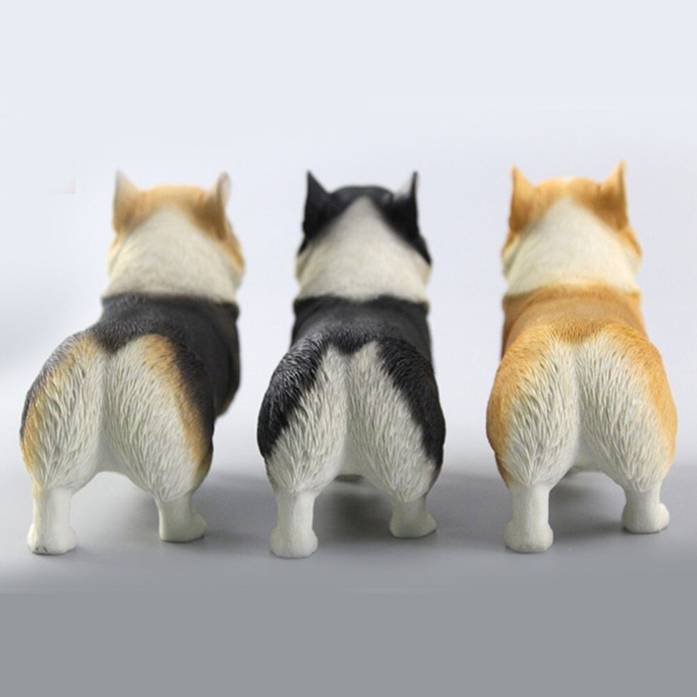 Xmmos Lopen Welsh Corgi Pembroke Hond Pet Figuur Dier Speelgoed Collector Decoratie Desktop Decoratie Volwassen