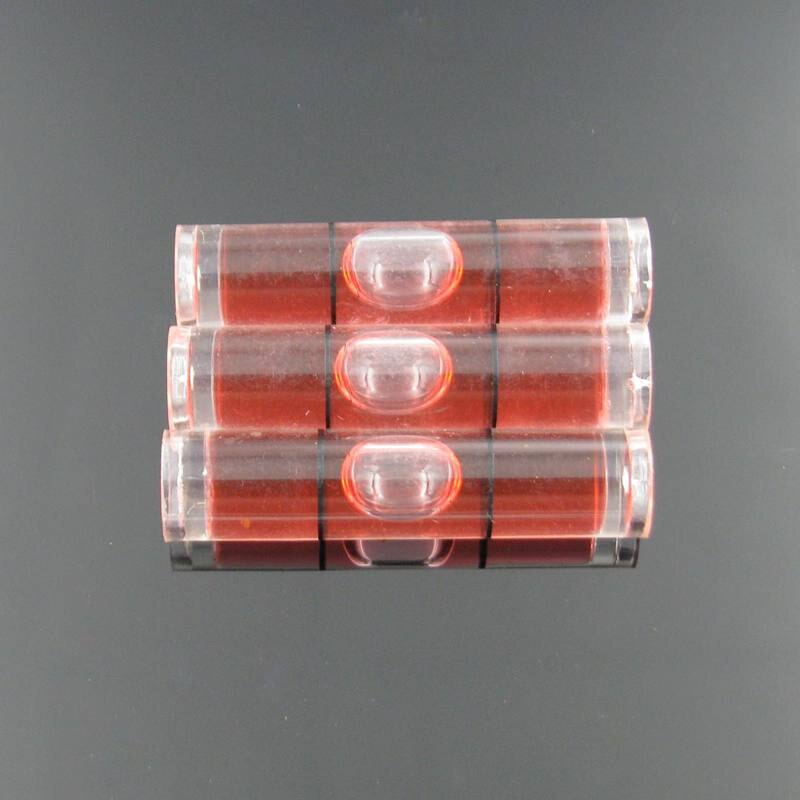 (10 pieces/Lot) 8*35mm Red Color Round spirit level spirit level vial Frame accessories