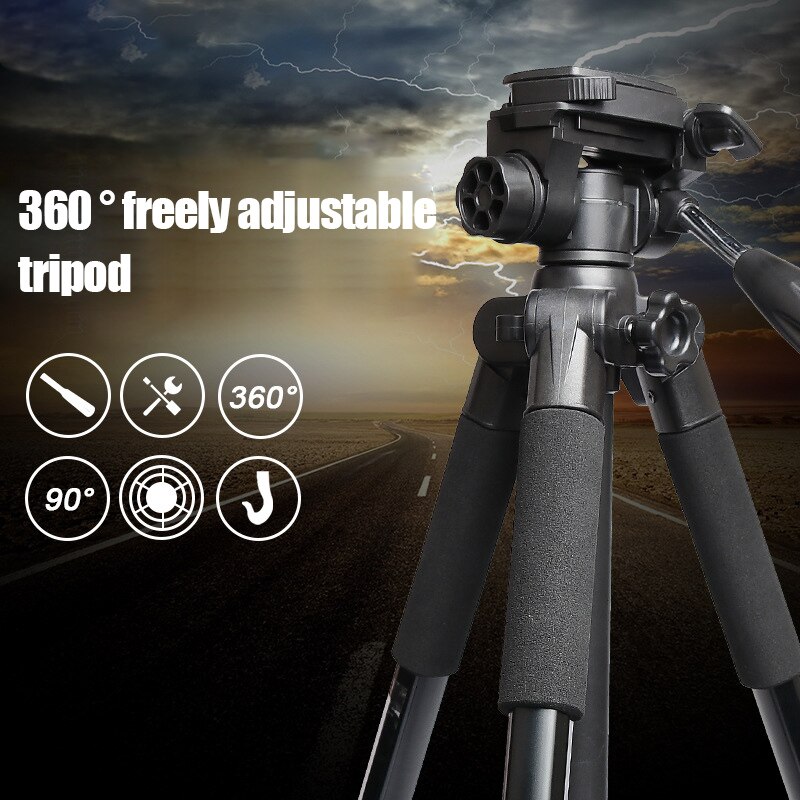 Multi-function Level Tripod Aluminum Alloy 360 Degree Rotation Freely Adjustable Height Stable Universal Stand GK99
