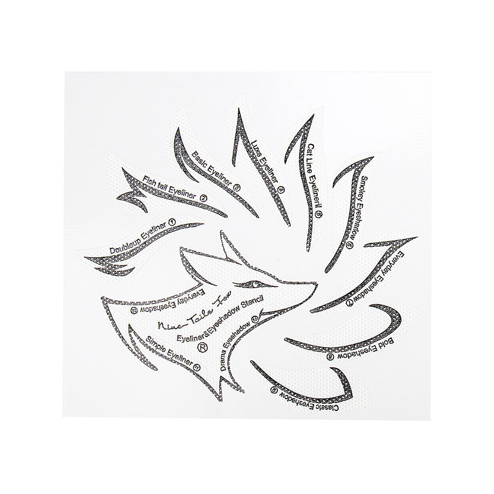 20pcs DIY Women Eyeliner Stencils Pro Eye Makeup Tool Easy To Make Up Eye Template Shaper Model Eyelid Eyeliner Sticker