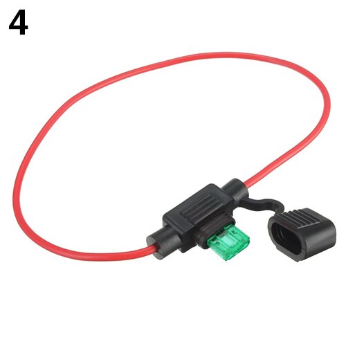 Bil auto 10a 15a 20a 30a mellemstørrelse vandtæt standard sikring af klinge type maksimal spænding 32v 30cm: Grøn