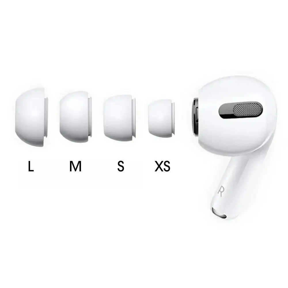 1-4 Pairs Silicone Ear Tip Cover Replacement Earbud XS/S/M/L Size Silicone Earbud Tips Covers for AirPods Pro 1st 2nd generation: 3XS / Marrón