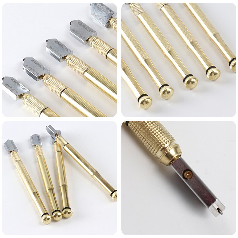 Glass Cutter Glass Cutting Tool Glass Cutting Pen Pen Style Glass Cutting Tool Glass Window Cutting Pencil 5pcs/set