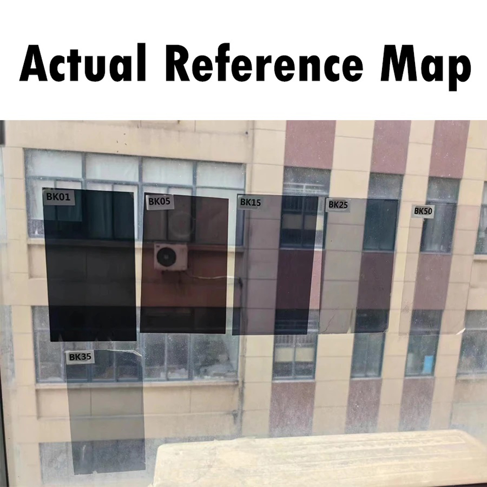 1 rulle solfilm för bilfönster, 50 cm x 3m uv-skyddsfolier för bilar, 1/5/15/25/35/50 procents solfilm för sommarsolskydd, klistermärken för glas