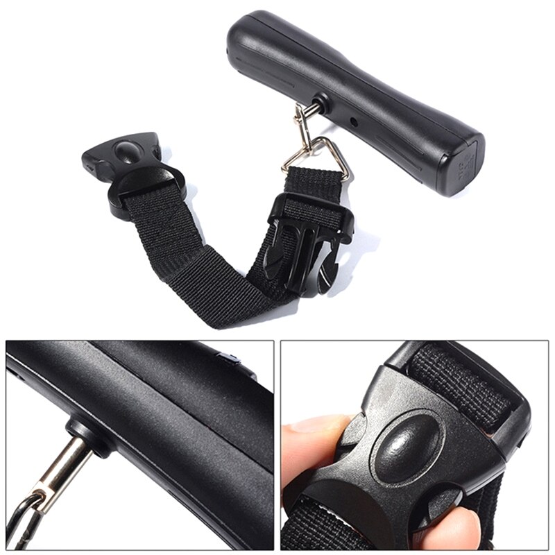 Luggage Scale Portable Digital Hanging Baggage Scale for Travel Suitcase Weight Scale LCD Display Blue Backlight 4 Units