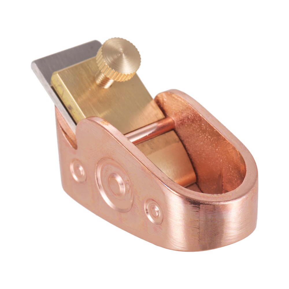 15mm Woodworking Finger Plane Cutter Planer Stainless Steel Luthier Tool Set for DIY Violin Viola Cello Wooden Instrument: 18mm Rose Gold
