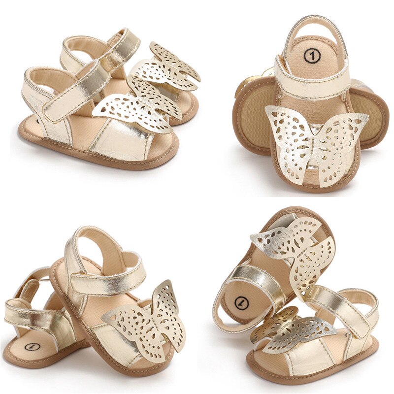 2022 Neue Neugeborenen Kleinkind Infant Baby Jungen Mädchen Weiche Sohle Krippe Schuhe Nette Schmetterling Sommer Sandalen Schuhe