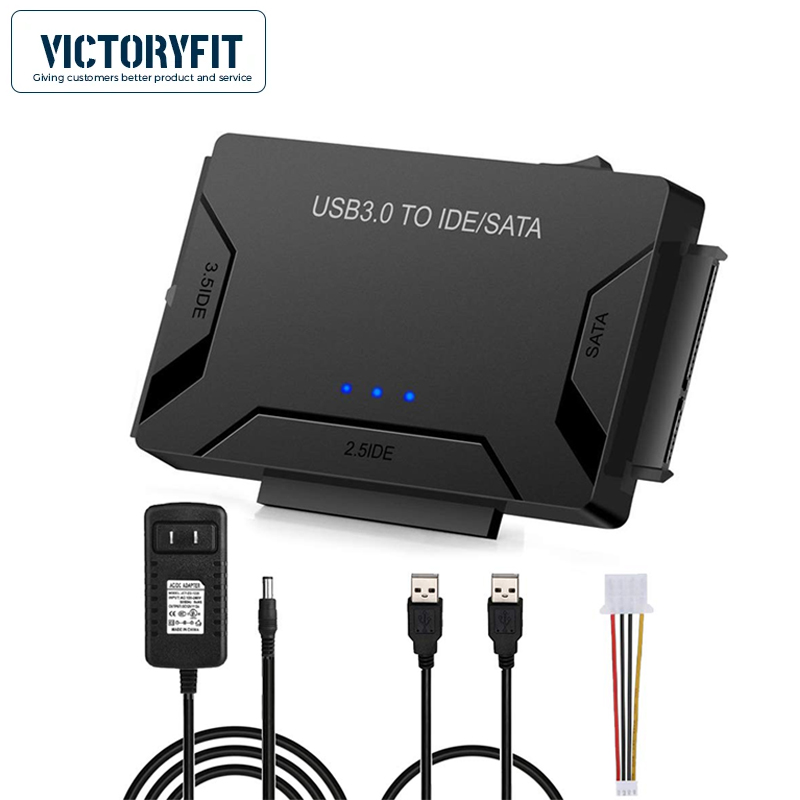 Adaptador USB a SATA IDE HDD, Cable USB 3,0 a 2,5 "/3,5", convertidor de disco duro Sata IDE, Cable de conversión de transferencia de datos 3 en 1 para PC