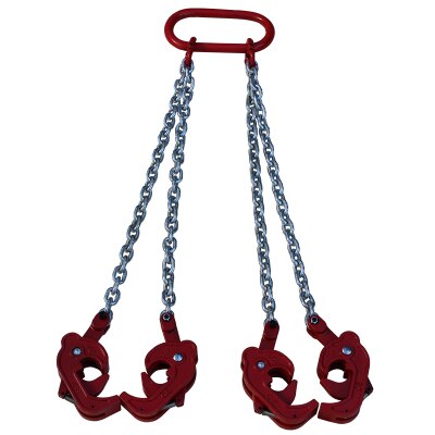 1Ton ---2TON Iron oil drum lifter, clamp plastic bucket barrel oil tank can G80 chain sling: 40020043  1.2T