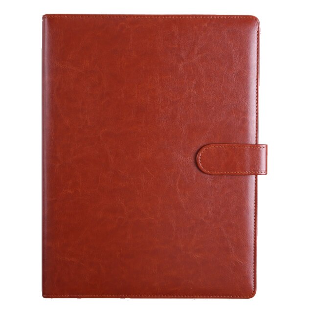 A5 Document Bag File Folder Clip Board Business Office Financial School Supplies Faux Leather Made Super on Now: Brown A4 File Folder