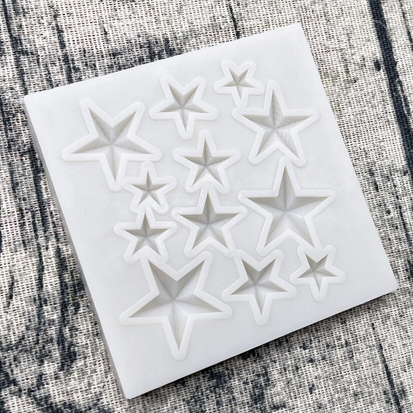 Sterne Silikon Zucker Schimmel Schokolade Cupcake Backform Fondant Kuchen Dekorieren Werkzeuge