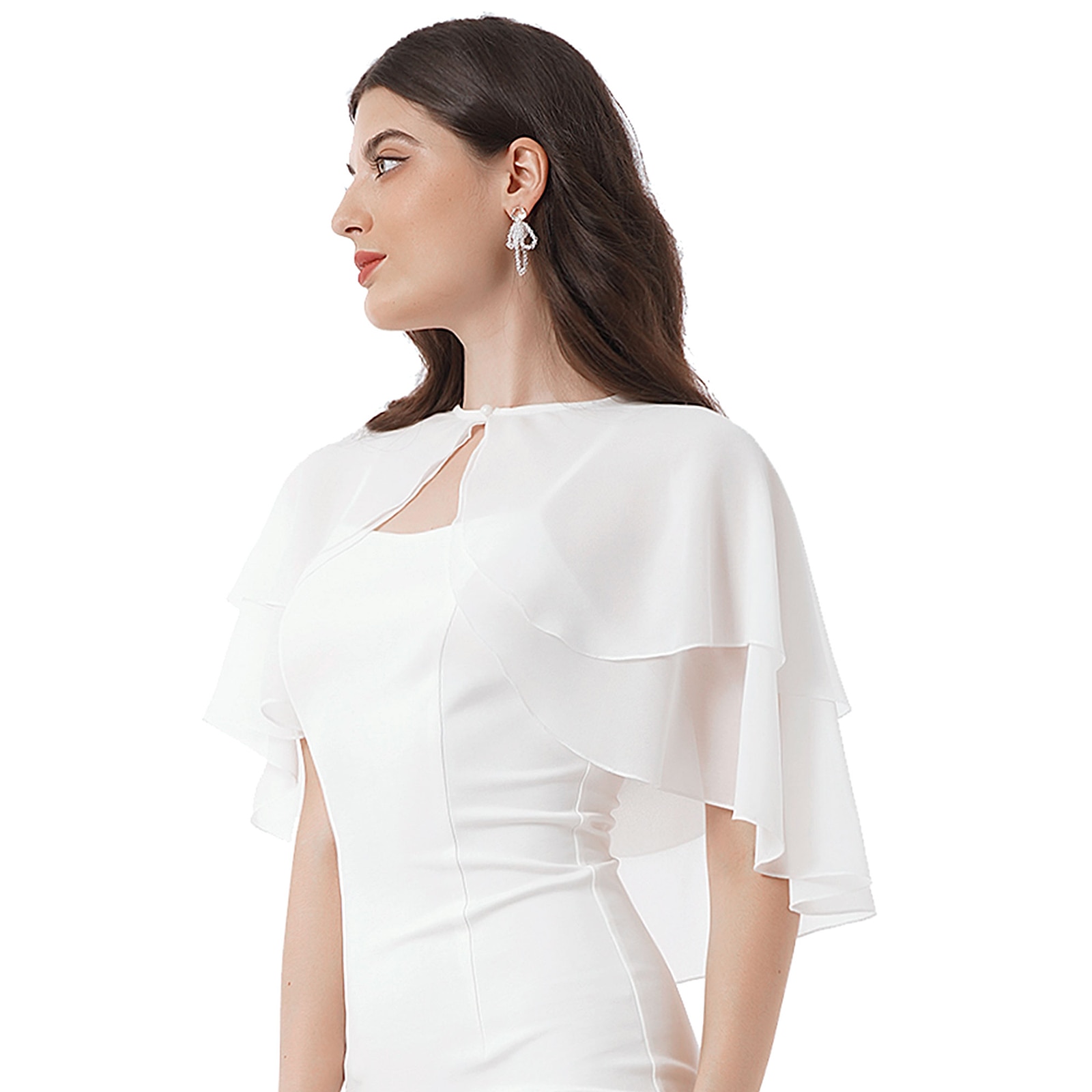 Chaqueta de verano para mujer, abrigos de boda de gasa suave para mujer, Bolero nupcial, chal largo y envolturas, cubierta de noche