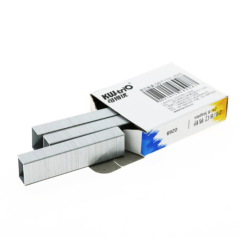 Heavy Duty Stapler Staples 26/8 1000pcs Metal Silver Bookbinding Staples Office Binder Supplies