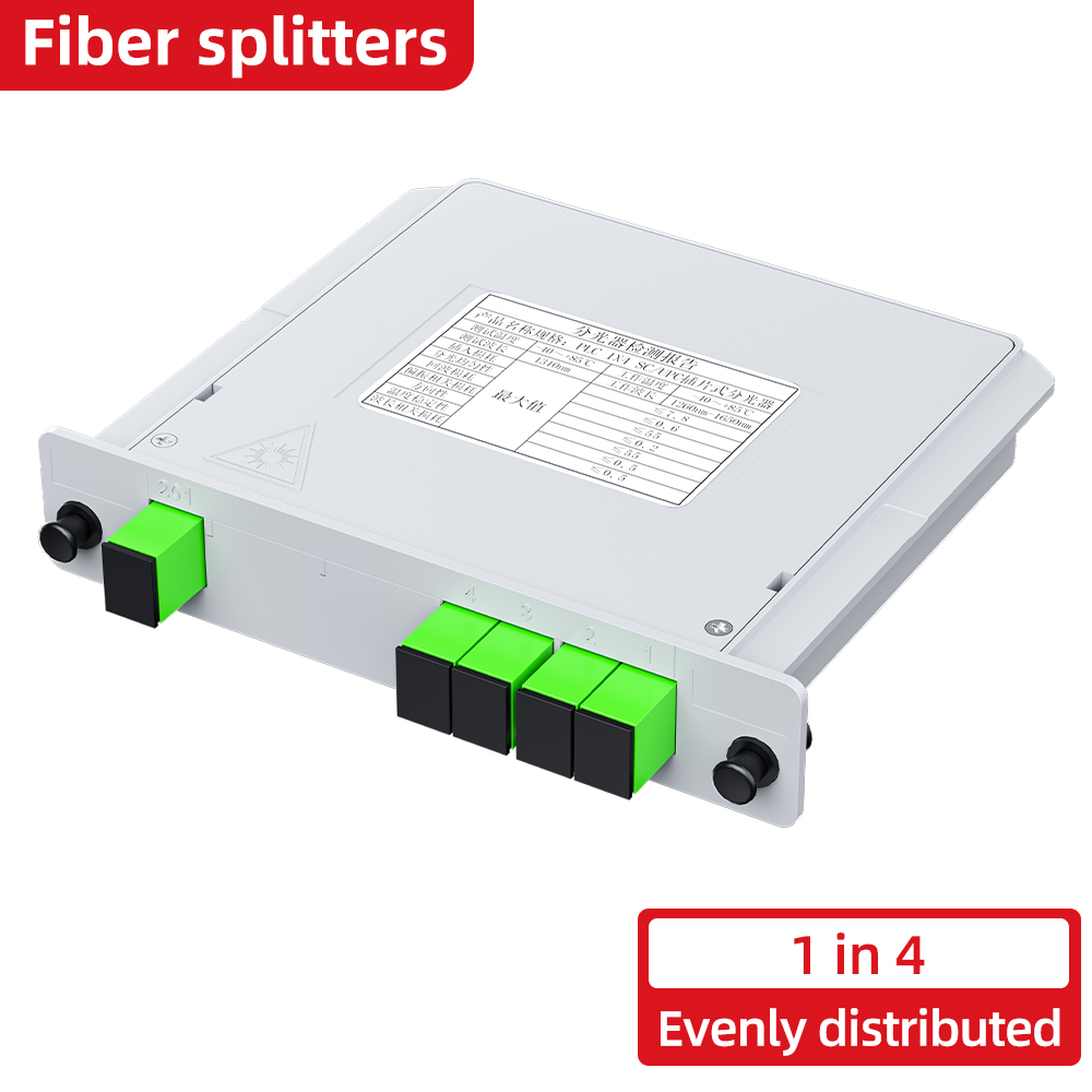 SC APC PLC 1x2/16 Fiber Optic Splitter Box Cassette Card Inserting PLC Splitter FTTH Fiber Optical Coupler Splitter: Blue