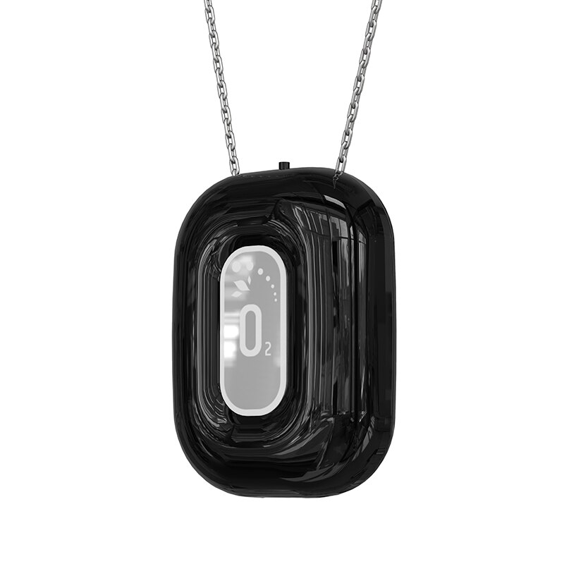 Cornmi Wearable Necklace Air Purifier Mini Portable Negative Ion Generator Low Noise Low Noise Adults Kids For Car Air Purifier: TH20796-BK-SJ01