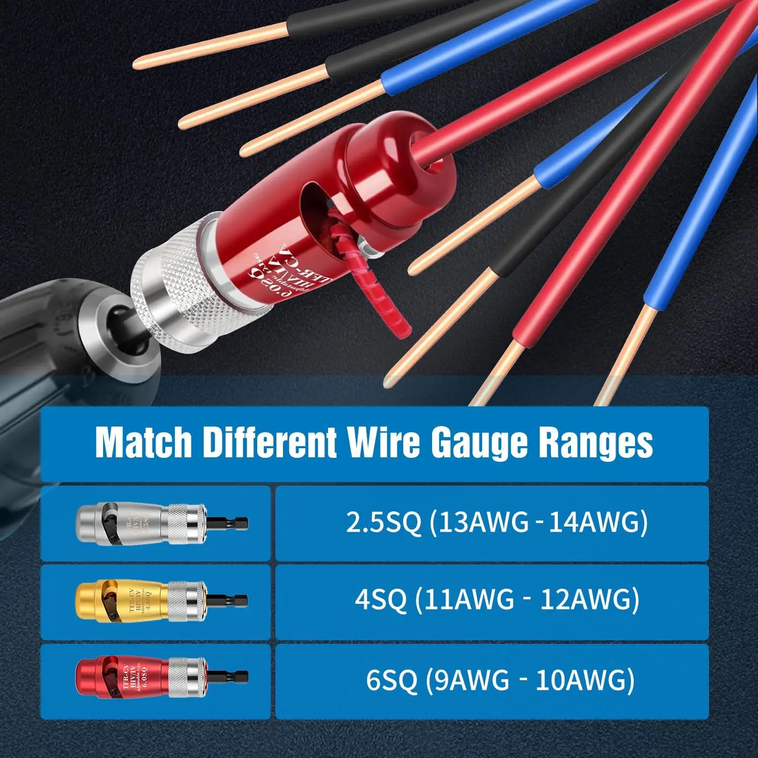 Electric Wire Stripper Fast Stripping Wire Tool Electric Wire Peeling Machine for Power Drill Driver Wire Stripping Tools