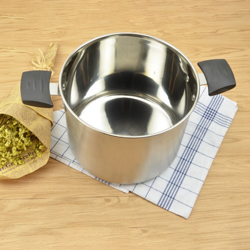 Stainless Steel Cooking Pot Multi-function Health Stew Pot Instant Noodle Pot Two Handle Soup Pot for Home Kitchen Restaurant (2