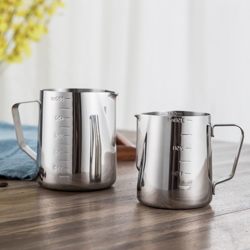 350/550/900ml Stainless Steel Milk Frothing Jug Espresso Coffee Pitcher Barista Craft Coffee Latte Milk Frothing Jug Pitcher