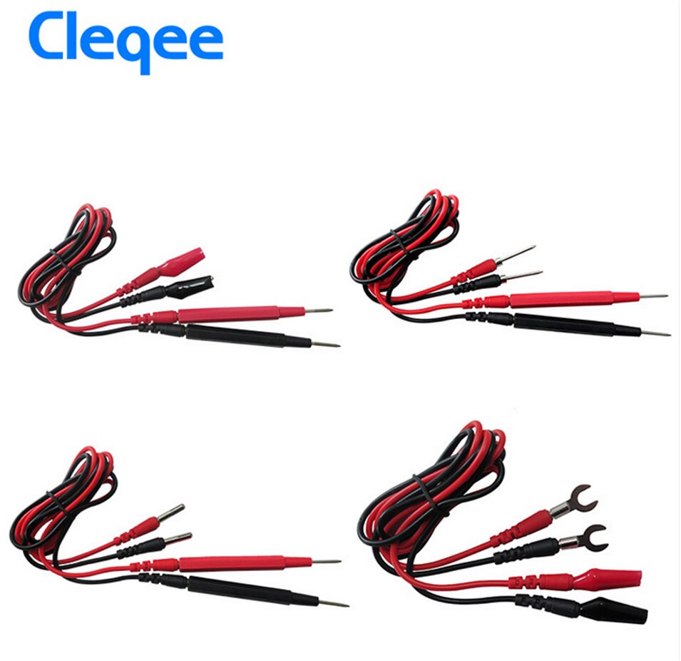 Cleqee P1500 16 in 1 Test Leads kit Replaceable Test wires Probes for dgital Multimeter Test Leads crocodile clips U type probe