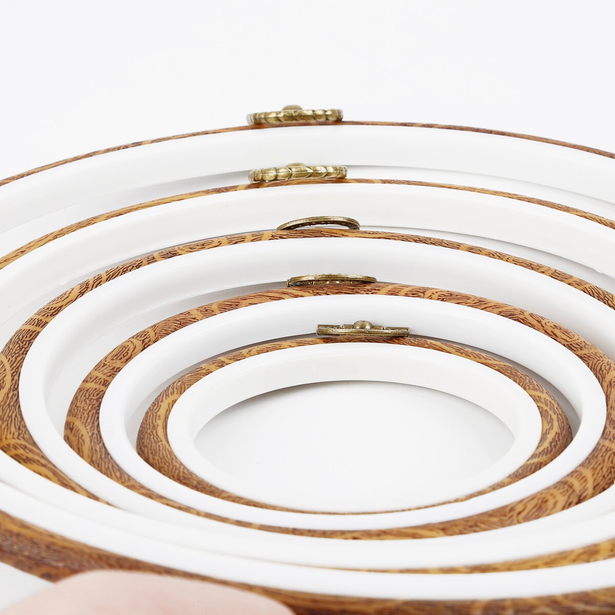 10-25 cm plast broderi ring værktøj ring cirkel rund løkke til gør-det-selv håndværk korssting maskine syning husholdningsværktøj