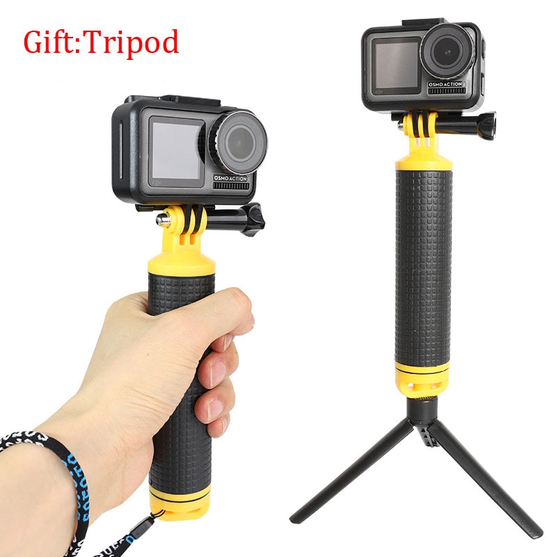 Float Hand Grip Diving Monopod for GoPro Hero 8 7 6 5 4 Yi 4K SJCAM EKEN Dji Osmo Action Camera Swimming Accessories Tripod