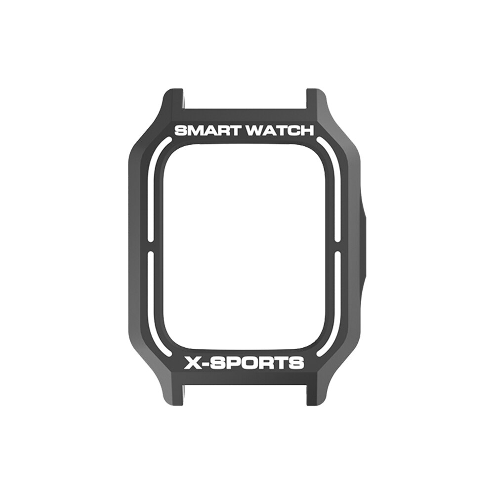 Siliconen Beschermhoes Voor Amazfit Gts 2 Smartwatch Kleurrijke Horloge Case Voor Amazfit GTS2 Horloge Anti-Val Anti-scratch: Black with White