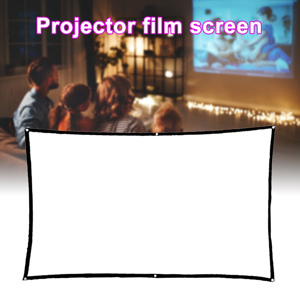 Projector Screen HD Foldable Anti-Crease Portable Projection Movies Projector Screen for Home Theater Outdoor Indoor Backdrops